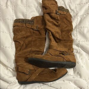 Brown Suede Women's Boots